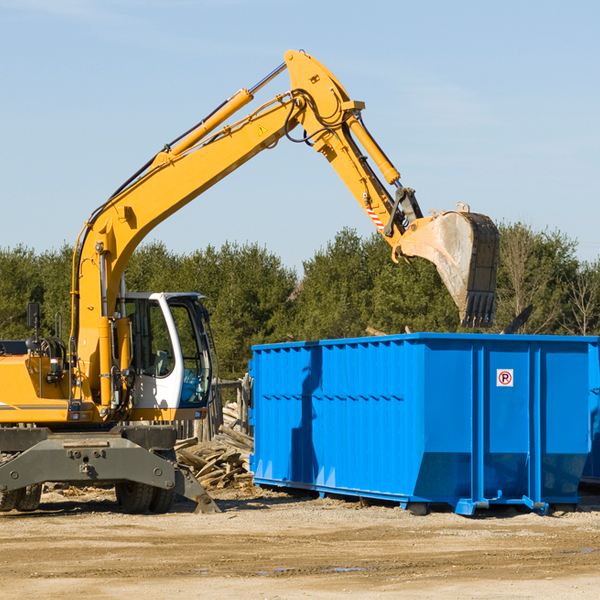 can i choose the location where the residential dumpster will be placed in Oak Valley New Jersey